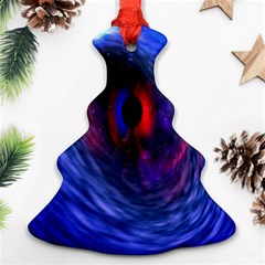 Blue Red Eye Space Hole Galaxy Ornament (christmas Tree)  by Mariart