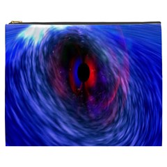 Blue Red Eye Space Hole Galaxy Cosmetic Bag (xxxl)  by Mariart