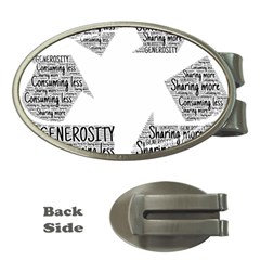 Recycling Generosity Consumption Money Clips (oval)  by Nexatart