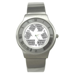 Recycling Generosity Consumption Stainless Steel Watch by Nexatart