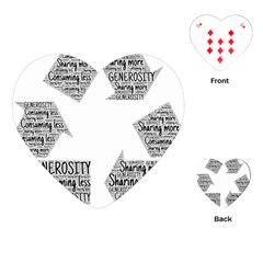 Recycling Generosity Consumption Playing Cards (heart)  by Nexatart