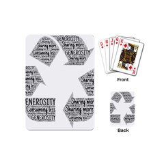 Recycling Generosity Consumption Playing Cards (mini)  by Nexatart