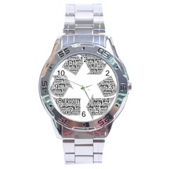 Recycling Generosity Consumption Stainless Steel Analogue Watch by Nexatart