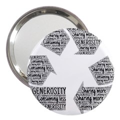 Recycling Generosity Consumption 3  Handbag Mirrors by Nexatart