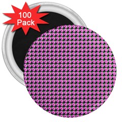 Pattern Grid Background 3  Magnets (100 Pack) by Nexatart