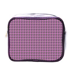 Pattern Grid Background Mini Toiletries Bags by Nexatart