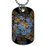 Multi Color Tile Twirl Octagon Dog Tag (Two Sides) Front