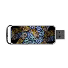 Multi Color Tile Twirl Octagon Portable Usb Flash (two Sides) by Nexatart