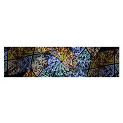 Multi Color Tile Twirl Octagon Satin Scarf (oblong) by Nexatart