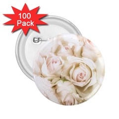 Pastel Roses Antique Vintage 2 25  Buttons (100 Pack)  by Nexatart