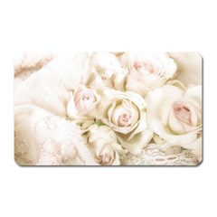 Pastel Roses Antique Vintage Magnet (rectangular)