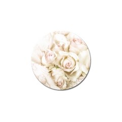 Pastel Roses Antique Vintage Golf Ball Marker (10 Pack) by Nexatart