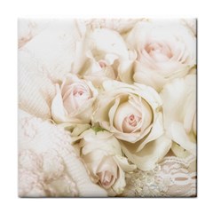 Pastel Roses Antique Vintage Face Towel by Nexatart