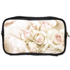 Pastel Roses Antique Vintage Toiletries Bags by Nexatart