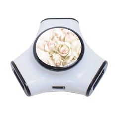 Pastel Roses Antique Vintage 3-port Usb Hub by Nexatart