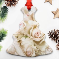 Pastel Roses Antique Vintage Christmas Tree Ornament (two Sides) by Nexatart