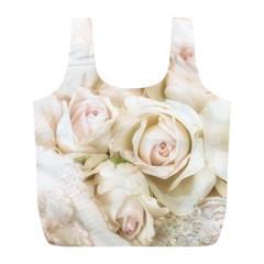 Pastel Roses Antique Vintage Full Print Recycle Bags (l)  by Nexatart