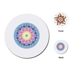 Mandala Universe Energy Om Playing Cards (round)  by Nexatart