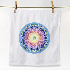 Mandala Universe Energy Om Face Towel by Nexatart