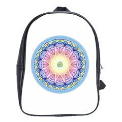 Mandala Universe Energy Om School Bag (large) by Nexatart