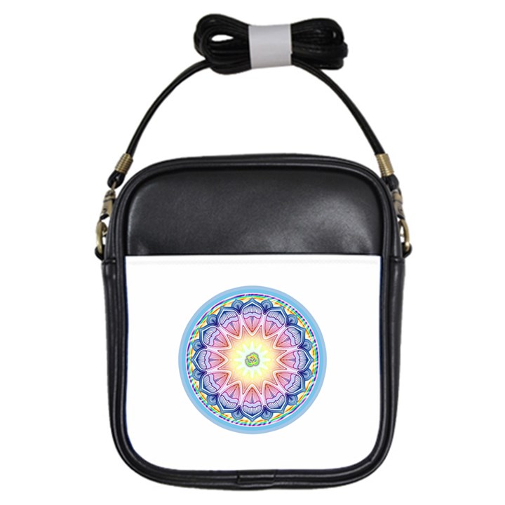 Mandala Universe Energy Om Girls Sling Bags