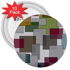 Decor Painting Design Texture 3  Buttons (10 Pack)  by Nexatart