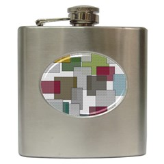 Decor Painting Design Texture Hip Flask (6 Oz) by Nexatart