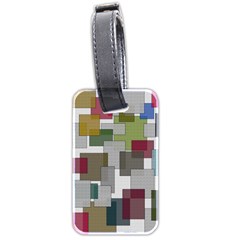 Decor Painting Design Texture Luggage Tags (two Sides) by Nexatart