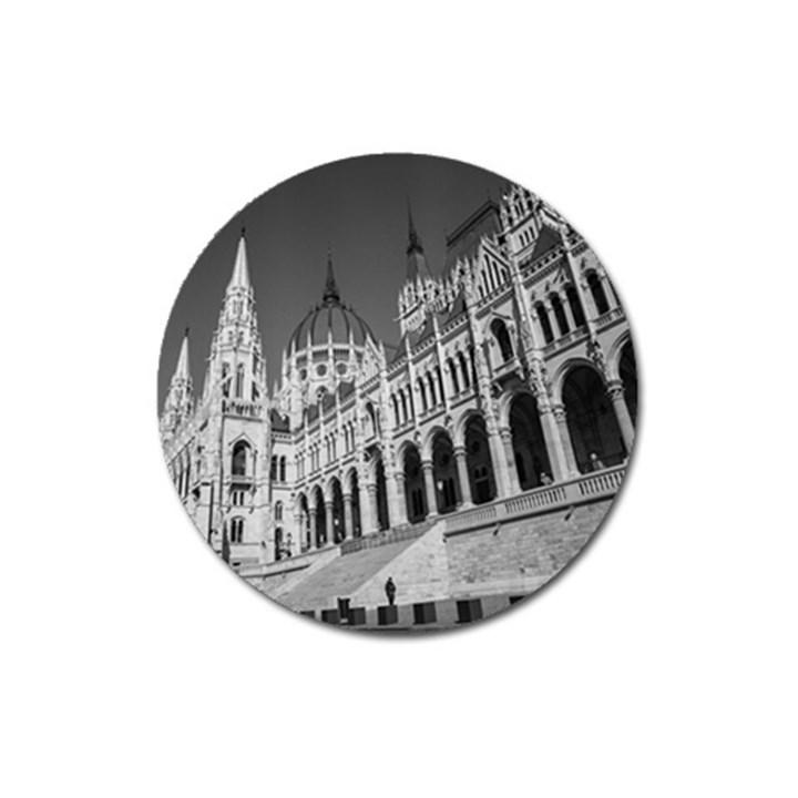 Architecture Parliament Landmark Magnet 3  (Round)