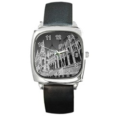 Architecture Parliament Landmark Square Metal Watch by Nexatart