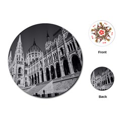 Architecture Parliament Landmark Playing Cards (round) 