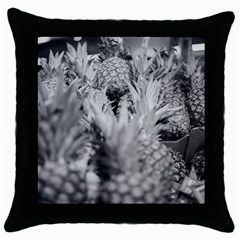 Pineapple Market Fruit Food Fresh Throw Pillow Case (black)