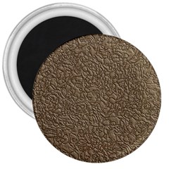 Leather Texture Brown Background 3  Magnets