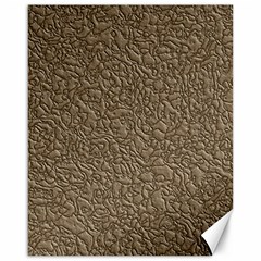 Leather Texture Brown Background Canvas 16  X 20   by Nexatart