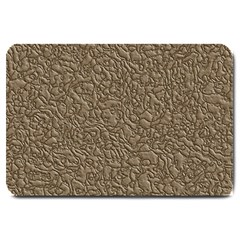 Leather Texture Brown Background Large Doormat 