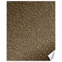 Leather Texture Brown Background Canvas 11  X 14  