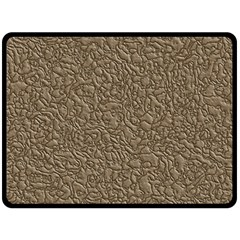 Leather Texture Brown Background Fleece Blanket (large)  by Nexatart