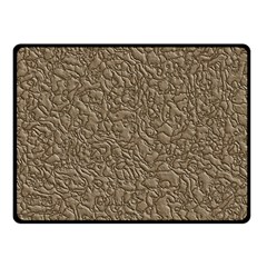 Leather Texture Brown Background Fleece Blanket (small) by Nexatart