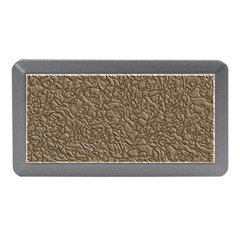 Leather Texture Brown Background Memory Card Reader (mini) by Nexatart