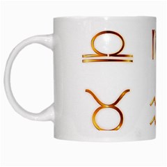 Signs Of The Zodiac Zodiac Aries White Mugs by Nexatart