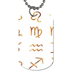 Signs Of The Zodiac Zodiac Aries Dog Tag (one Side) by Nexatart