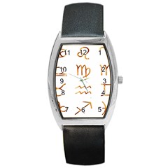 Signs Of The Zodiac Zodiac Aries Barrel Style Metal Watch by Nexatart