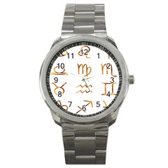 Signs Of The Zodiac Zodiac Aries Sport Metal Watch by Nexatart