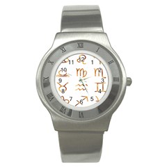 Signs Of The Zodiac Zodiac Aries Stainless Steel Watch by Nexatart