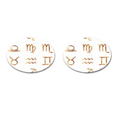 Signs Of The Zodiac Zodiac Aries Cufflinks (oval) by Nexatart