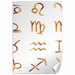 Signs Of The Zodiac Zodiac Aries Canvas 20  X 30   by Nexatart