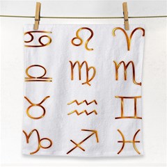 Signs Of The Zodiac Zodiac Aries Face Towel by Nexatart