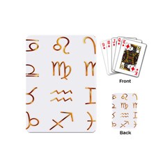 Signs Of The Zodiac Zodiac Aries Playing Cards (mini) 