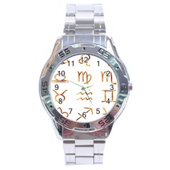 Signs Of The Zodiac Zodiac Aries Stainless Steel Analogue Watch by Nexatart