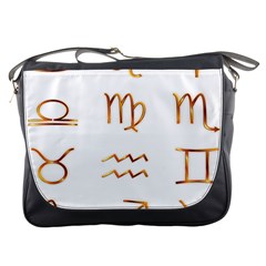 Signs Of The Zodiac Zodiac Aries Messenger Bags by Nexatart